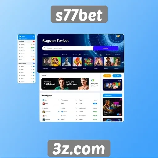 interface do site s77bet é intuitiva e fácil de usar